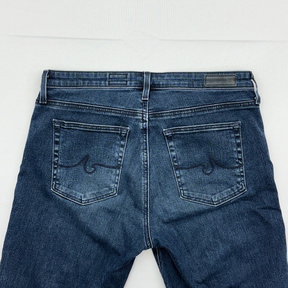 AG Adriano Goldschmied The‎ Harper Jeans Womens 28R Blue Straight Leg Dark Wash - Picture 3 of 9